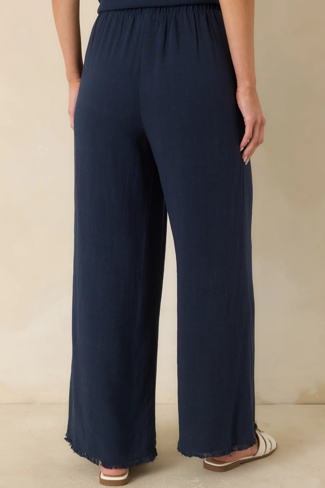 Z Supply Soren Navy Blue Linen Pants
