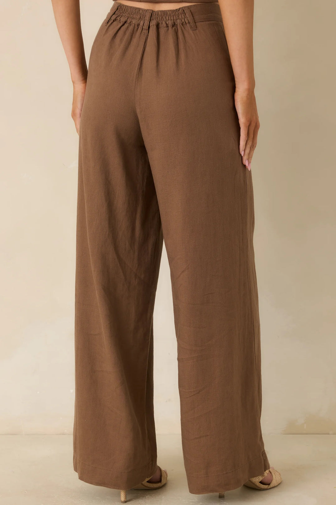 Z Supply Overlook Chestnut Brown Linen Pants