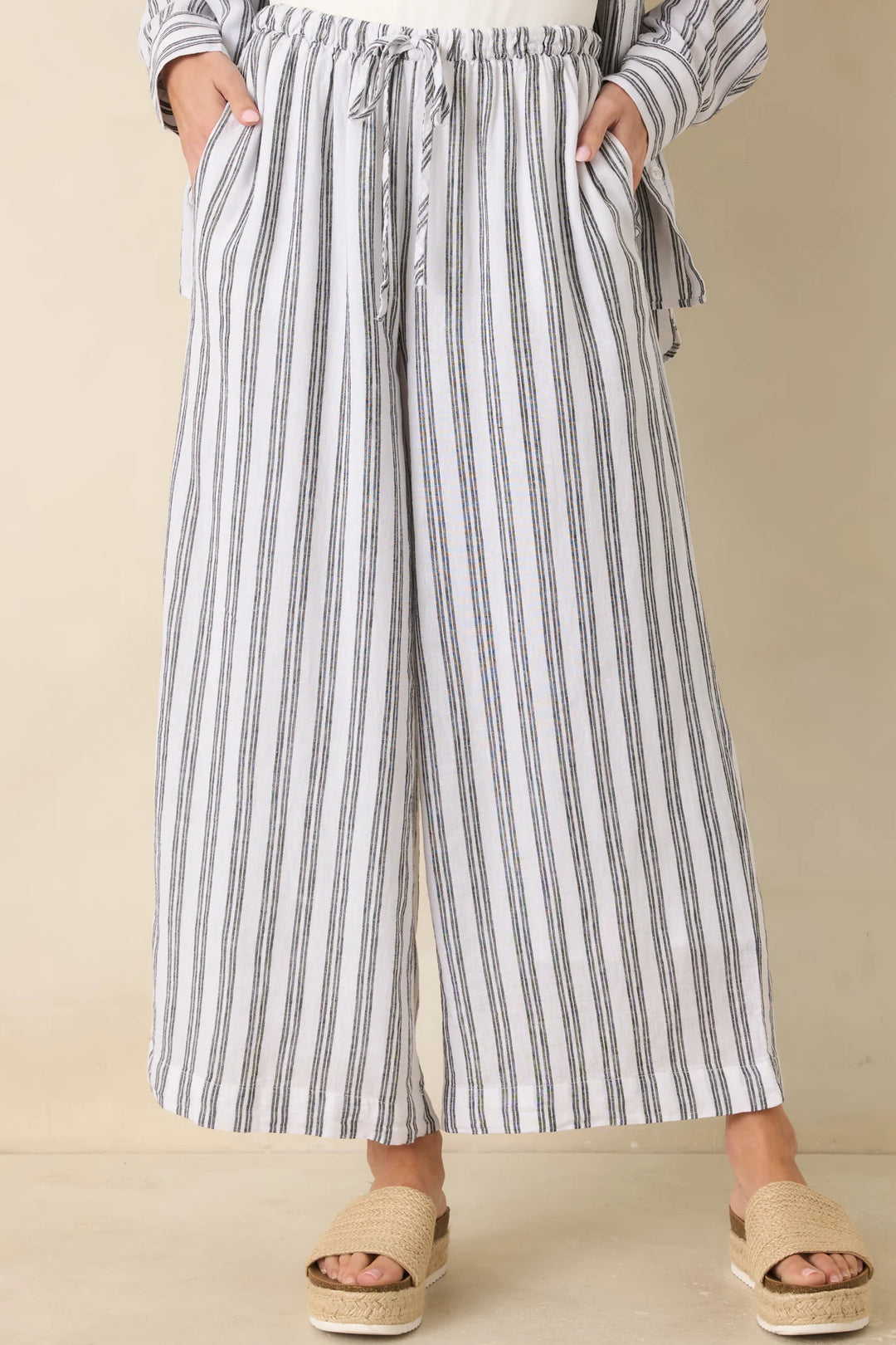 Z Supply The Perfect Black & White Stripe Pants