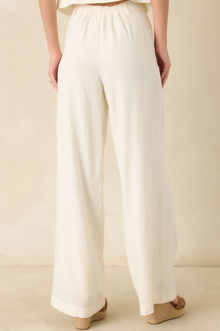 Z Supply Overlook Ivory Linen Pants